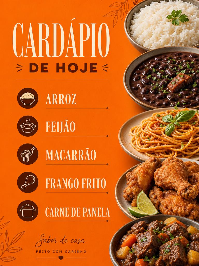 Cardápio do dia
